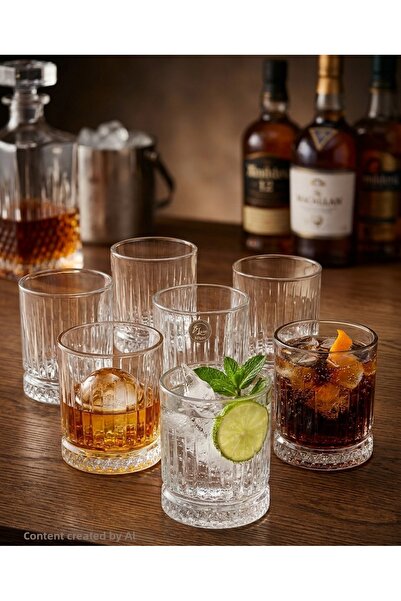 İkonio 6-Pack Whiskey Soft Drink Glasses