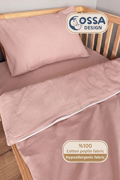 yasetex tasarım طقم غطاء لحاف أطفال من قطن البوبلين مقاس 80x130 - طقم مكون من...