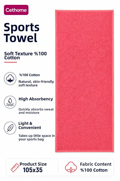 Weweus ÇetHome Yavruağzı Χρώμα 100% Βαμβακερή Αθλητική Πετσέτα