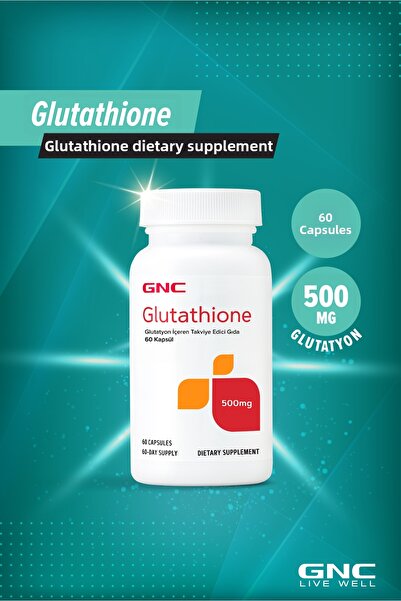 GNC GNC - الجلوتاثيون - مكمل غذائي يحتوي على الجلوتاثيون - 500 مجم - 60 كبسولة