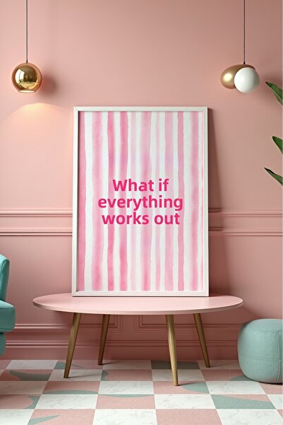 Esci Design Τραπέζι με λευκό πλαίσιο - Ροζ Τραπέζι - Τραπέζι Tiktok - Τραπέζι...