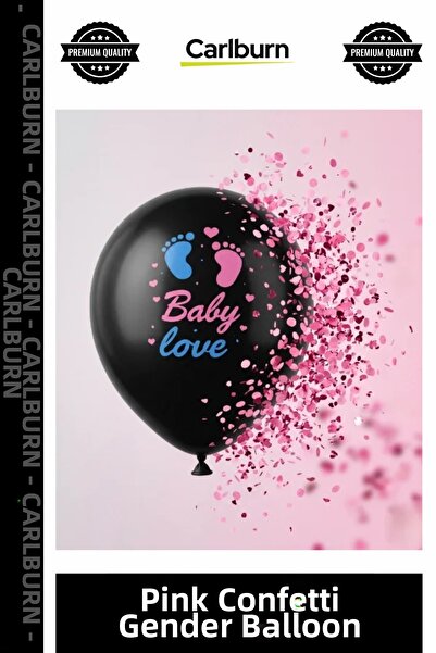 Carlburn Special Edition Baby Love Printed Black Opaque Latex Surprise Baby G...