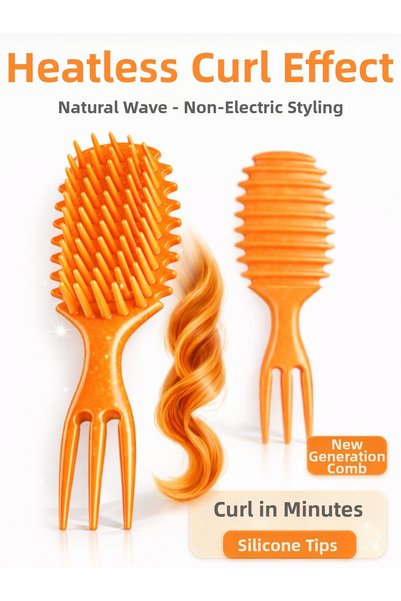 SheMask Curly hair comb curl comb hair styling comb hair massage comb silicon...