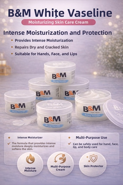 OSKA GLOBAL B&M White Vaseline Moisturizing Skin Care Cream Multi-Purpose Int...