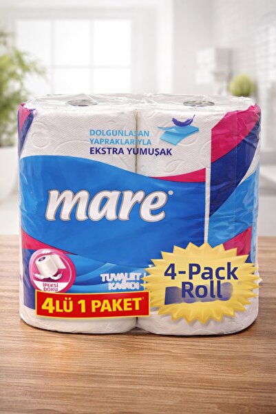 OSKA GLOBAL Mare Toilet Paper 4 Rolls 1 Pack Extra Soft Double Layer Durable ...