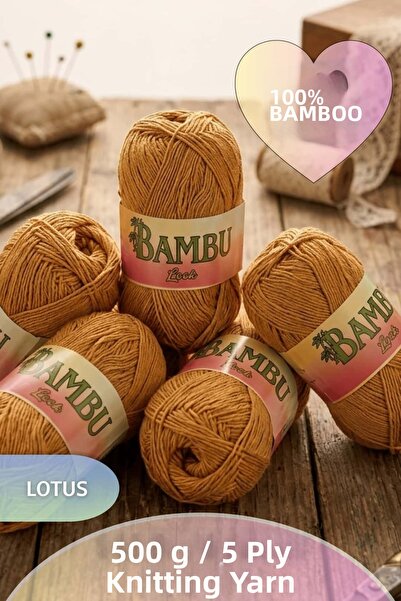 Dantelux Fir de tricotat 100% bambus (5 yarzi / 500 grame / 1600 metri)