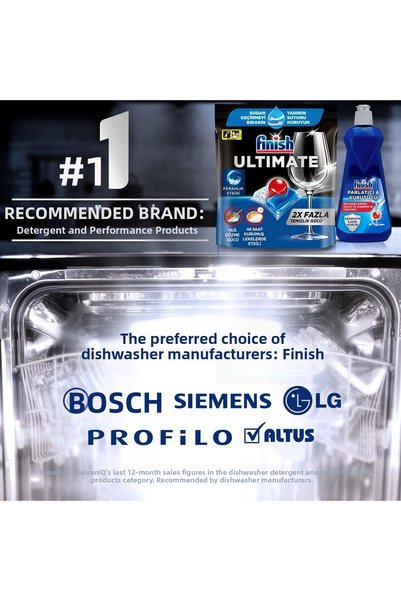 Finish Ultimate 85 Mega Economy Strongest Dishwasher Detergent Tablet