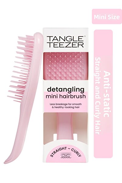 Tangle Teezer The Ultimate Detangler Millennial Pink Anti-Frizz Mini Size Com...