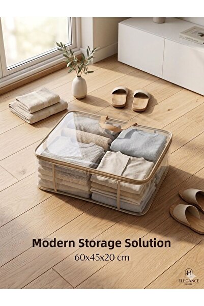 LOTUSEIN Διαφανής θήκη αποθήκευσης 45x60x20 για κάτω από τον καναπέ-κρεβάτι, ...