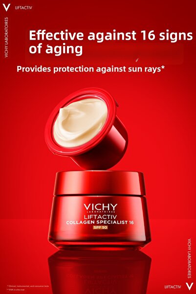 Vichy Liftactiv Collagen Specialist 16 Day Skin Care Cream with Anti-Wrinkle Spf50 50 ml