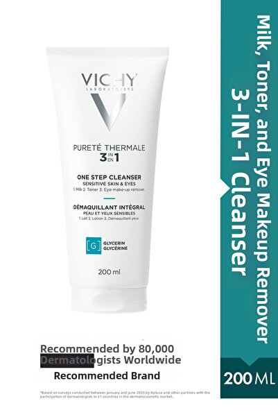Vichy Purete Thermale 3 In 1 One Step Cleanser 200ml