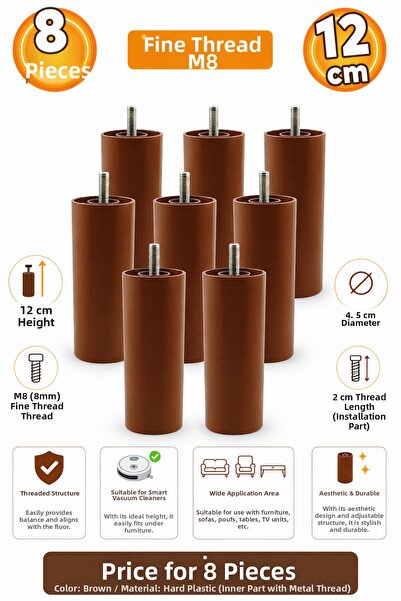 Badem10 Έπιπλα Καναπές Πολυθρόνα Βάσης Ανύψωσης M8 Στήριγμα Λεπτό Δόντι Πόδι ...