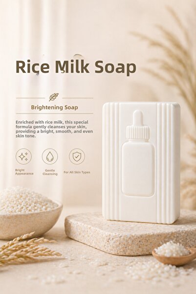 EPİZEN Natural Rice Milk Soap |   Moisturizing & Anti-Blemish Care