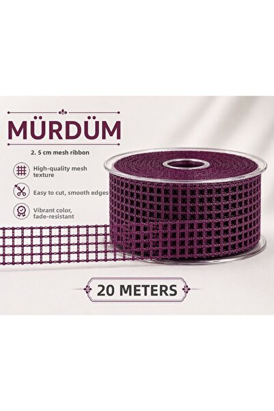 Esteks Dantel ve Tekstil Aksesuarları Κορδέλα 2,5 εκ. 20 μέτρα, Κορδέλα διακό...