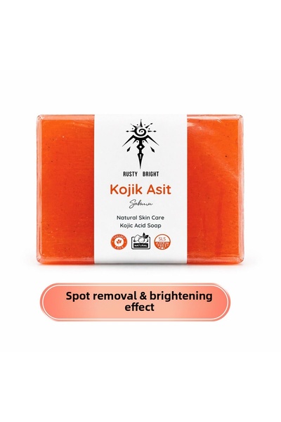 Rusty Bright Kojic Acid Soap Anti-Blemish Brightening Skin Tone Equalizer Han...