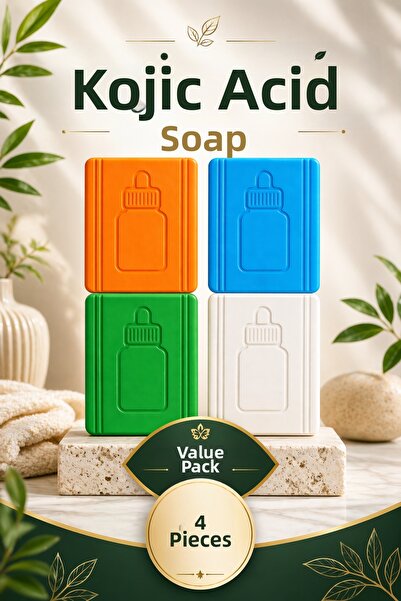 EPİZEN 4-Piece Kojic Acid Soap Set - Daily Skin Care Set