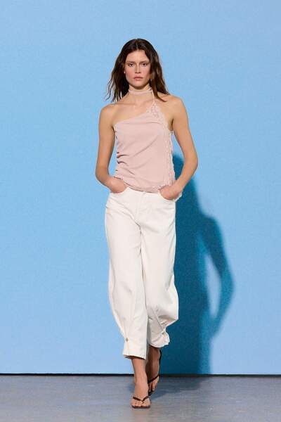 Συλλογή Trendyol Περιορισμένη Έκδοση Εκρού Με λεπτομέρεια στο πατζάκι Ψηλόμεσ...