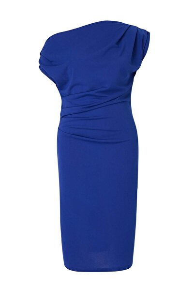 Trendyol Curve Πλεκτό φόρεμα μεγάλου μεγέθους Saks TBBSS26AH00141