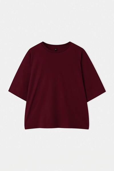 Trendyol Curve Απαραίτητα για την Ντουλάπα - Πλεκτό Μπλουζάκι Μεγάλου Μεγέθου...