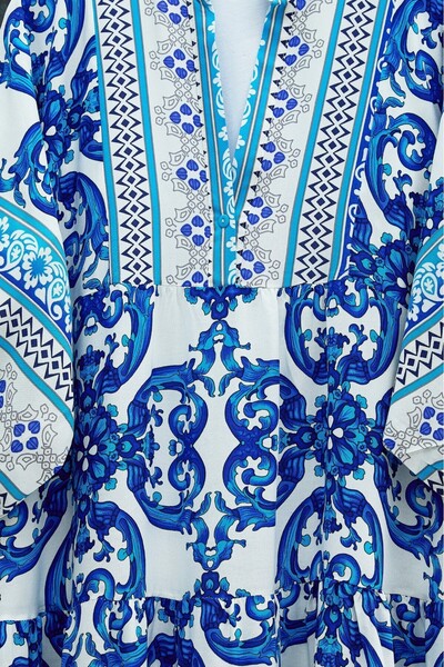 Modamorfo Φόρεμα βισκόζης με λαιμόκοψη - νυχτερίδα