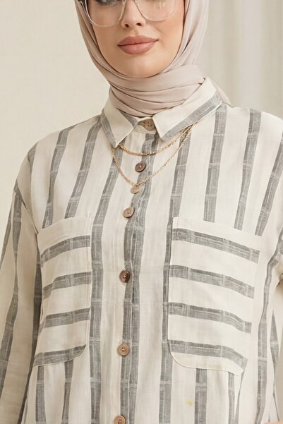 Modamorfo Πουκάμισο με φούντα φούστα