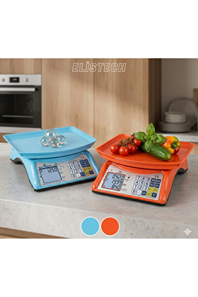 SUPER JVS Renkli Elektronik Dijital Manav Market Kasap Pazarcı Mutfak Terazis...