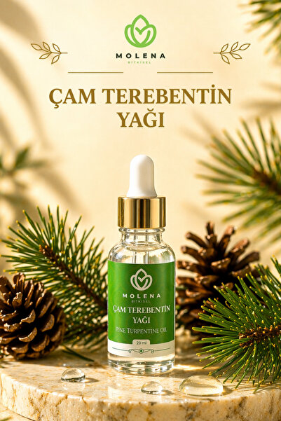 MOLENA BİTKİSEL Premium Çam Terebentin Yağı 20 ml – Kepek Karşıtı, Saç Güçlen...