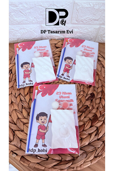 DP Tasarım Evi 23 Nisan Çocuk Bayramı Hediyesi - Boyama Seti (Taş Boyama)