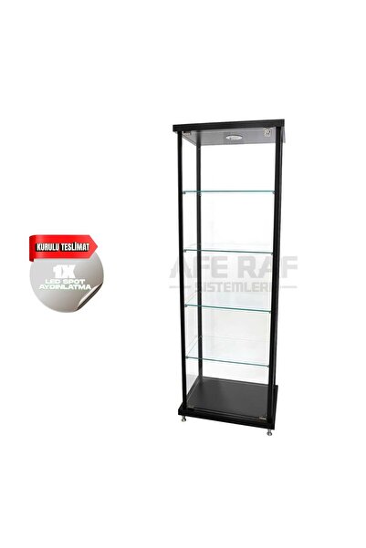 AFE DEKOR KURULU VİTRİN, CAMLI VİTRİN,KOLEKSİYON , CAM DOLAP, GÜMÜŞLÜK-40X60X175