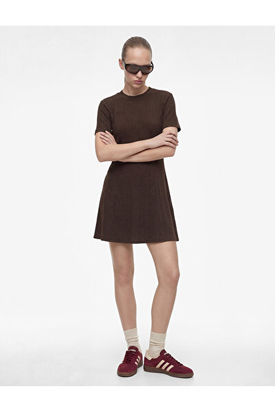 Koton Rochie mini evazată cu mâneci scurte și decolteu tip crew