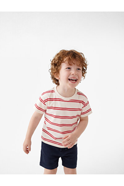 Koton Cotton Elastic Waist Basic Shorts