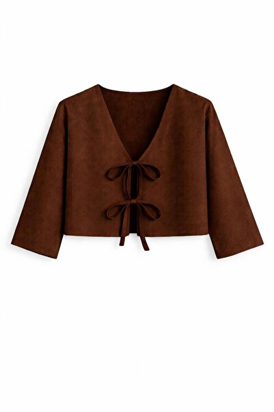 SevdeUgur Κοντό κιμονό με δέσιμο μπροστά – Υπερμεγέθη, Νέα Σεζόν, Άνετη Εφαρμ...