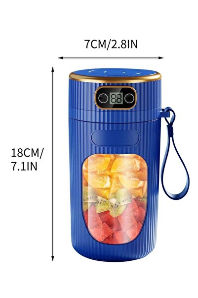 Arabest Portable Fruit Juicer,Digital Display,400ml,USB Rechargeable for Shak...