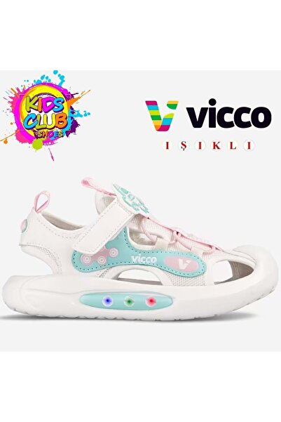 Kids Club Shoes Vicco Rocket İlk Adım Bebek Ortopedik Işıklı Çocuk Spor Sanda...