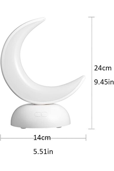 Arabest Moon Shaped Aromatherapy Table Lamp,USB Rechargeable,Motion Sensor,Go...
