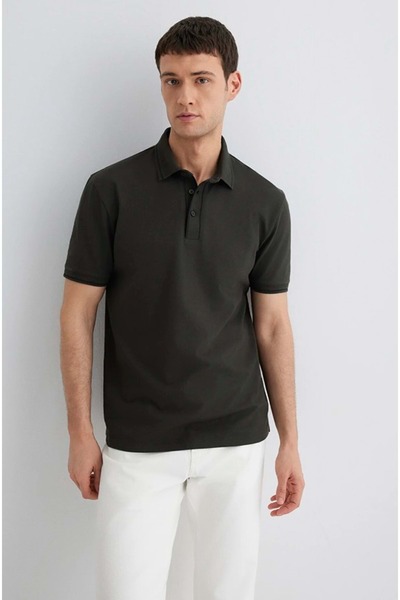 Mavi M0612648 Polo Collar T-Shirt Men's T-Shirt Brown