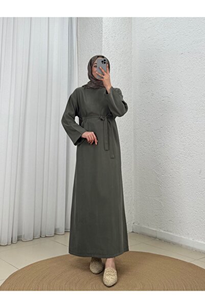 BENAHOLL Armira Straight Cut Belted Dress-Ek656 Khaki