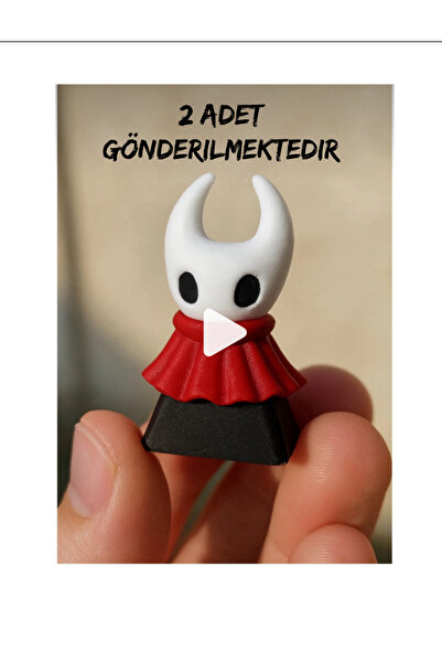 ADA 3D Hollow Knight Hornet Kırmızı Pelerinli Savaşçı Böcek Karakteri Figürlü...