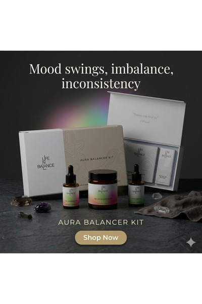 Lifenbalance Aura Balancer Kit – Elevate Your Well-being | Tranquillity Ritual Set with Balancing Blend