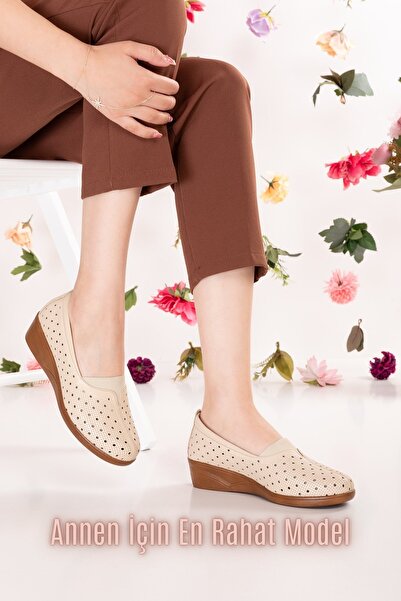 Gondol Γυναικεία Γνήσιο Δέρμα Άνετα Καλοκαιρινά Διάτρητα Παπούτσια Casual vdt...