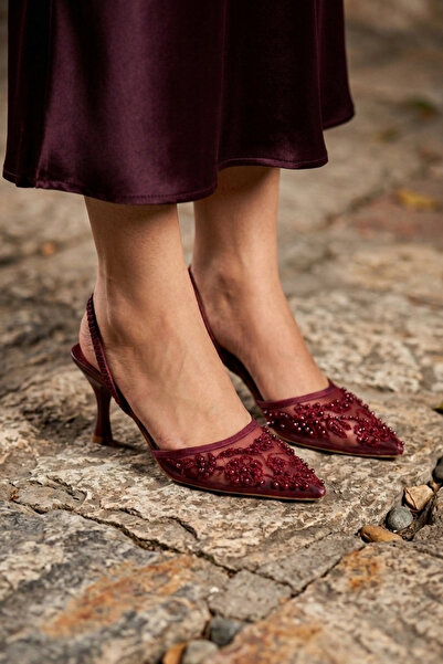 sefayol Τζουέν Μπορντό Γυναικείο Παπούτσι με τακούνι