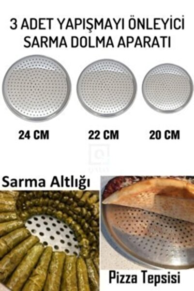 Kalsiyum Mood Lüx Pratik 3 Lü Set Paslanmaz Çelik Dolma Ve Sarma Pişirme Altl...