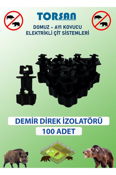 TORSAN Elektrikli Çit Tel Demir İzolatör 100 ADET