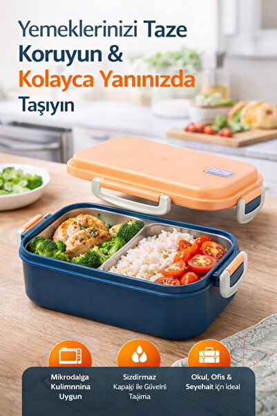 EMİLA HOME Emilahome Aura Nutrition Bowl with Steel Compartments 150-300 ml 2...
