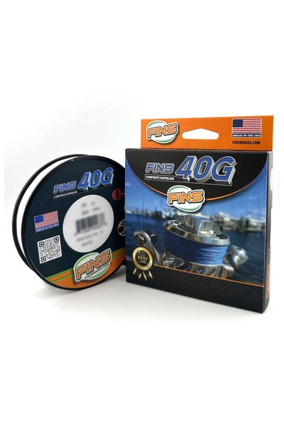 Fins 40g Knitted Fishing Line White 137 Meters