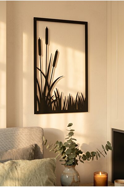 Yurudesign Lazer Cnc Kesim Metal Duvar Tablo Sazlık 30*45 La8-b