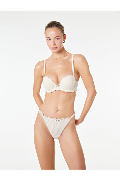 Koton Βαμβακερό εσώρουχο με δαντέλα και άνετη εφαρμογή