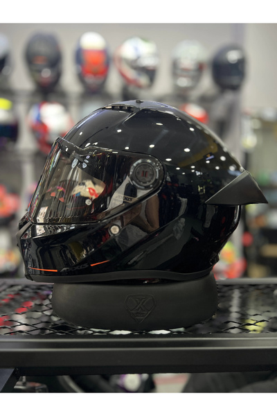 AXXIS FENIX GLOSS BLACK SİYAH VİZÖRLÜ (+1 ŞEFFAF VİZÖR)