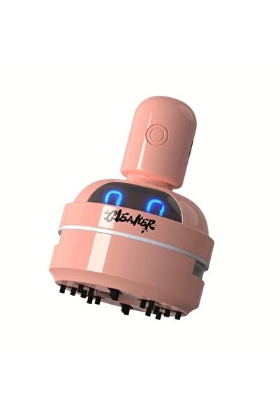 cicish Mini Masa Üstü Süpürge ( Toz Pembe)USB Şarjlı Ev,Öğrenci,Ofis vb Çalış...