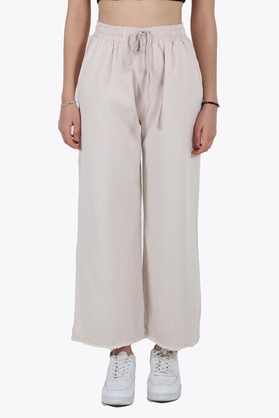 Mckanzie 4760 Άνετο παντελόνι με φούντες σε λινό ύφος